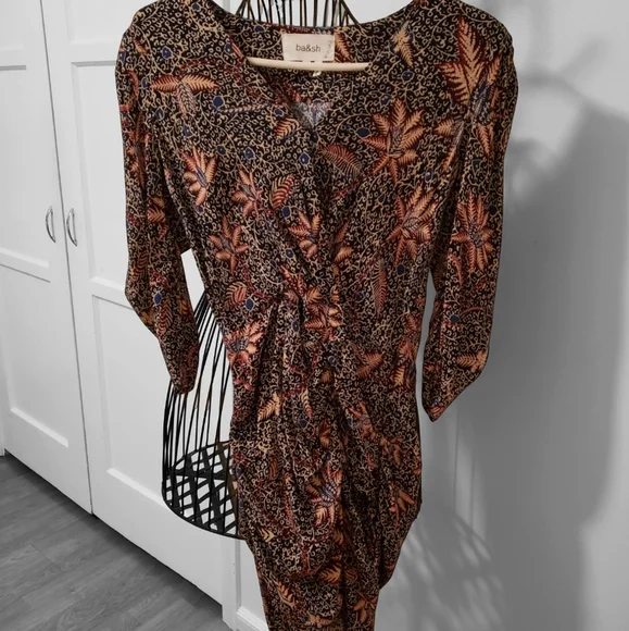 NWOT ba&sh Floral Mini Dress - Picture 4 of 5